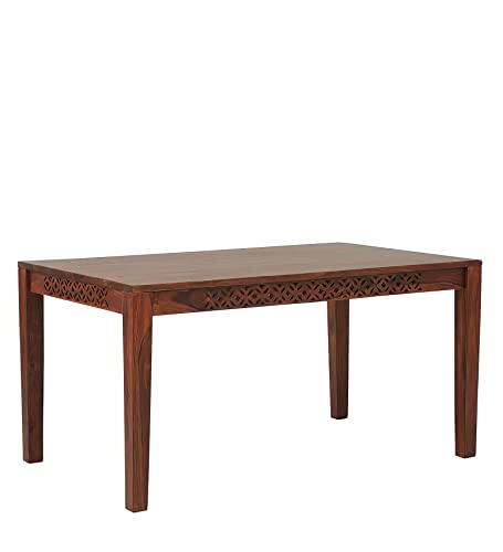 Image of Sheesham Wood Dining Table Dining Room Furniture Wooden Dinner Table for Living Room Home and Restaurant (6 Seater, Honey)