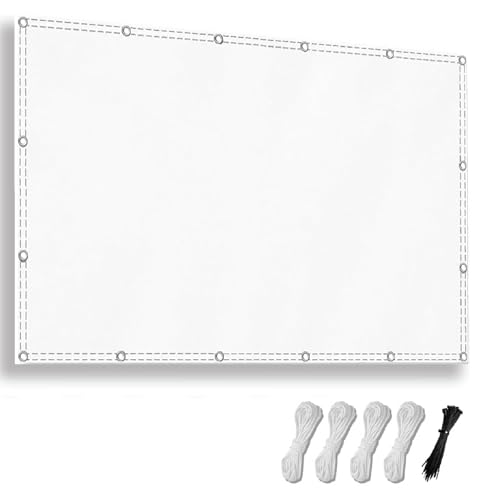 Voile d'ombrage imperméable 26' x 29.5' rectangle, 95% UV, gris blanc