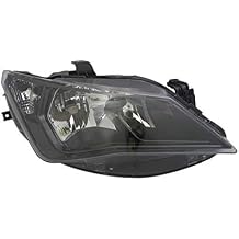 Headlights VP1577P Headlight Right Side Headlamp Passenger Side Headlight Assembly Projector Front Light Car Lamp Car Light Black LHD Compatible with Seat Ibiza 5 2012 2013 2014 2015