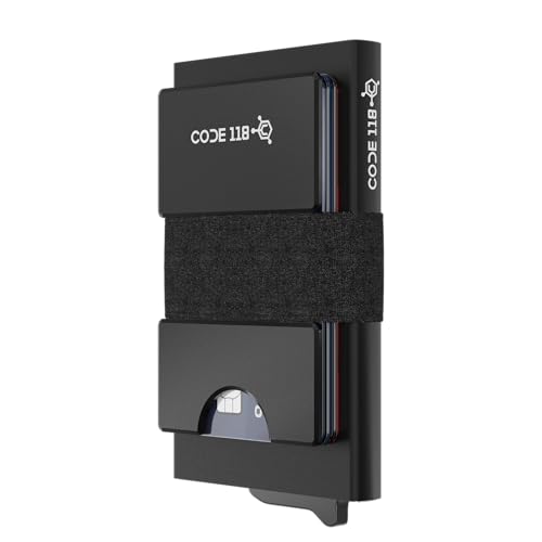 CODE 118 Modular Backplate - Expansion Pack Wallet, fits up to 8 cards, RFID blocking, 6061-T6 Aerospace-Grade Aluminum (Black)4