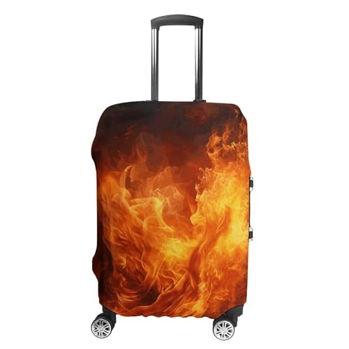 Carry on Luggage Cover Roaring Flame Suitcase Covers for Luggages Tsa Approved Travel Luggage Sleeve Protector Elastic Suitcase Protector Anti-Scratch Washable Fits 19-30 Inch Case -L