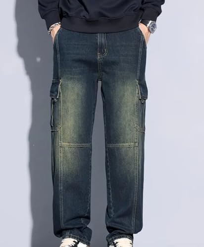 Image of ODDMONKEY Men Jeans || Cargo Jeans for Man ||Cargo Pant for Man || Jeans for Men || Men Cargo Pants || Straight Fit Jeans for Men