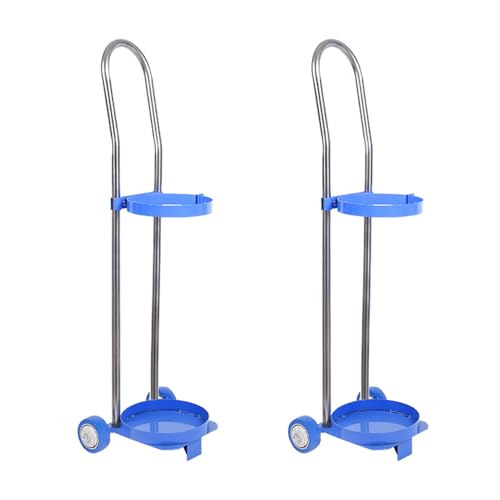 Support pour bouteilles d'oxygène azote argon et chariot portable de transport H-95 cm 2 roues