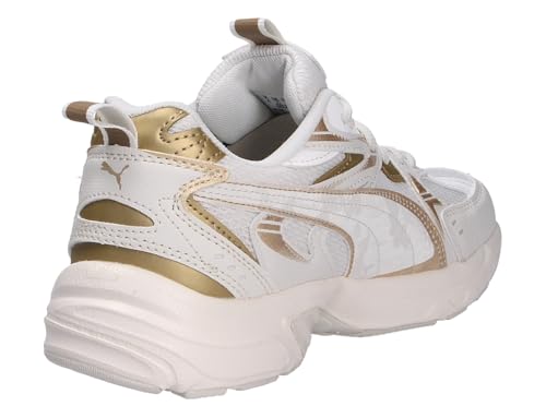 PUMA Damen Milenio Tech WMNS Dayinight Sneaker, Vapor Gray Gold Warm White, 38 EU