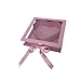 Fenteer Valentine's Day Heart Flower Box Clear Top,Elegant Creative Romantic Fillable Packaging Box for Chocolate Candy Wedding Gifts, Pink
