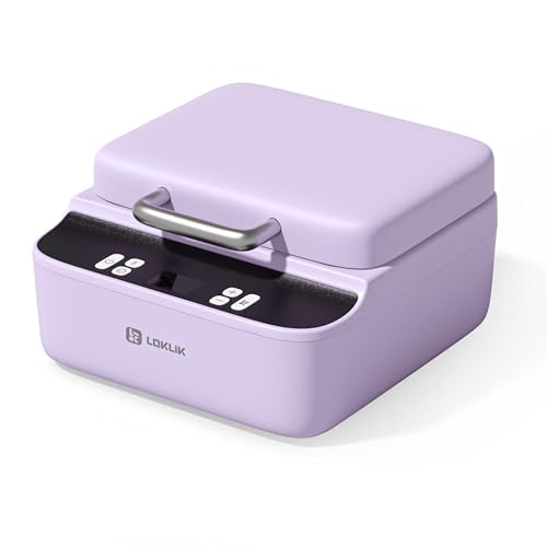 LOKLiK Prensa de calor para fundas de teléfono, insignias y más personalizadas   Máquina de impresión de Casos de teléfonos móviles portátiles   Máquina de Transferencia de Calor de Sublimación