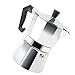 Moka Pot Ekspres do kawy Płyta kuchenna, Ekspres do kawy 3 6 9 12 filiżanek z pokrywką do domowego biura do kawiarni(300 ml 6 filiżanek)