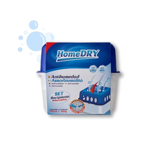 Deshumificador con Bolsa Absorbe Humedad de 400g, Eliminador de Condensación - Elimina Malos Olores, Antimoho para Armarios, Cajones, Habitaciones