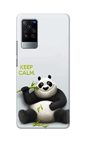 Image of PRINTFIDAA� Printed Hard Back Cover Case for Vivo X60 Pro Back Cover (Cartoon Panda) -2808