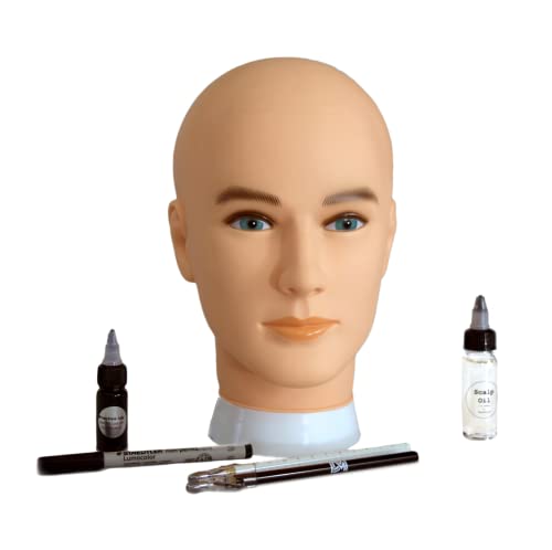 Practice Head for Scalp Micropigmentation by DermiMatch