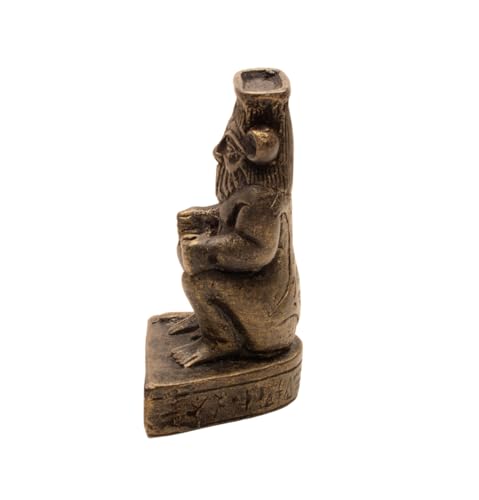Estatua de Dios Enano Bes Egipcio de Bronce miniatura 4