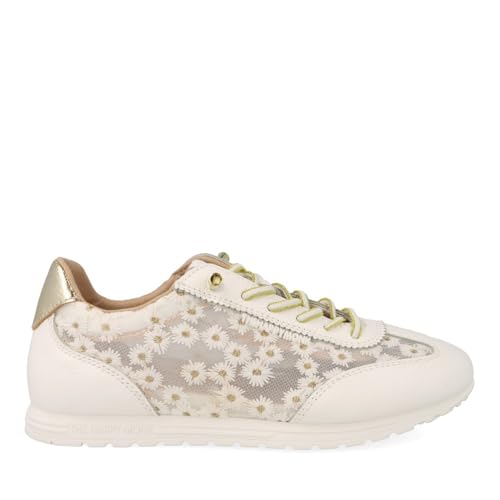 The Happy Monk - Zapatilla Urbana en Piel con Cordones HAWAIAN 003 para: Mujer Color: Blanco Talla: 41