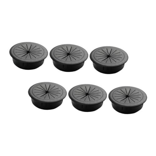 Organizador de cables para escritorio SEWACC 6 piezas, cubierta de orificio duradera para gestión ordenada de cables, tapa removible para fácil instalación para uso en oficina y hogar miniatura 1