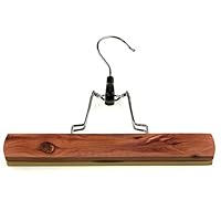 Cathcart Elliot Personalised Cedar Wood Trouser Hanger – Adjustable Clamp, Premium Wooden Pant Holder with Custom Engraving – Gift for Weddings, Birthdays, or Stylish Wardrobe Organisation