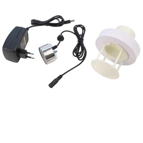 FUBESK Ensemble de brumisateur avec protection anti-éclaboussures et 3 disques de rechange pour bassins, fontaines et rocailles