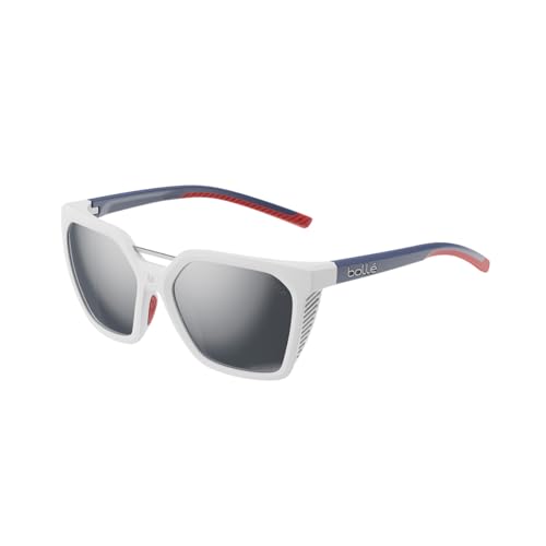 bollé - ASTERIA, White Blue Red Matte, Volt+ Cold White Polarized, Medium, Sunglasses, Feminine, Adult