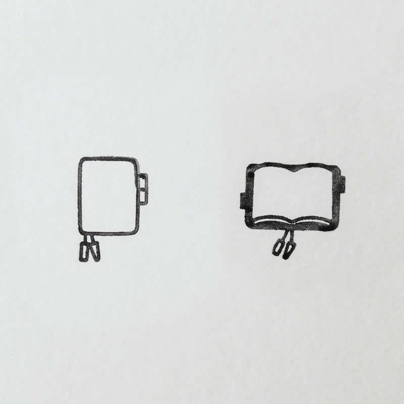Hobonichi Stamp (Exterior) - Round Rubber Stamp - 24mm x 62mm - Requires Ink - Image 4
