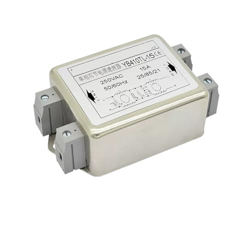 Filtro de alimentación monofásico contra ruido eléctrico de sección doble 220 V