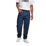 Southpole Herren Southpole Spray Logo Denim Pants , Darkblue Washed , 31