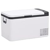 Furniture Item Home Kühlbox mit Griff Schwarz und Weiß 18 L PP & PE-Möbel