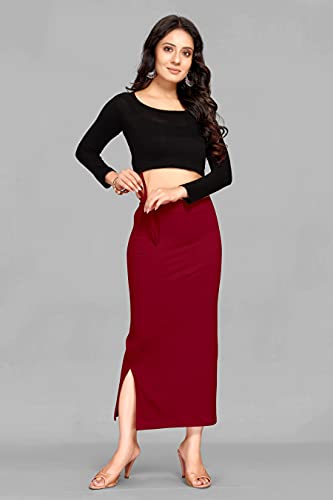 Image of Side Rope Saree Shapewear, Petticoat, Skirts for Women Polylycra Saree Shaper for Saree Dress