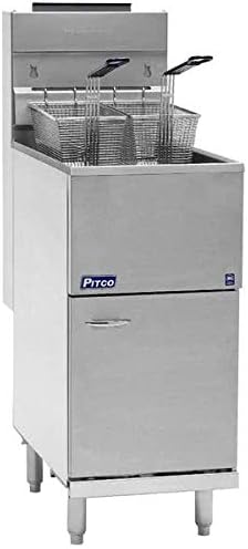 Propane Pitco 40D Tube Fired Gas Floor Fryer 40-45 Pound 115,000 BTU