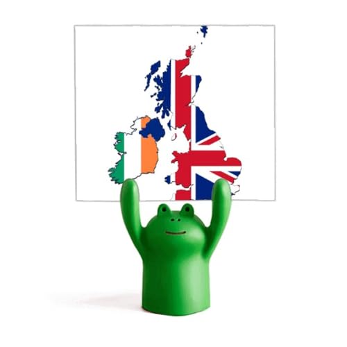 Porte-mémo drapeau Royaume-Uni et Irlande en métal pour bureau