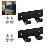 Magnetischer Bohrfutter-Schlüsselhalter für Bohrmaschine, Drehmaschine, Mühle – Werkstatt-Organizer aus verdicktem Stahl mit starkem Magnet, hält Schaft bis zu 2,5 cm, Schwarz, 2 Stück