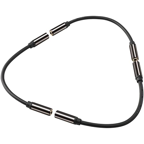 Cable adaptador 3.5mm hembra a hembra, pack de 3 miniatura 1