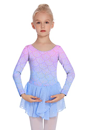 Image of Arshiner Kids Girls Classic Long Sleeve Leotard Dance Ballet Dress