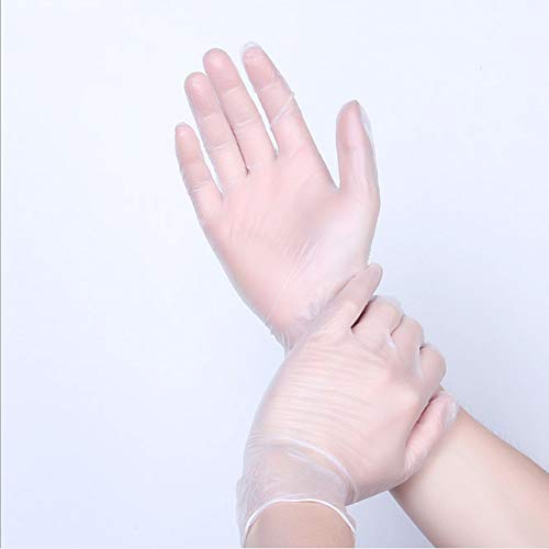 Preisvergleich Produktbild feiqing Stickzubehör Einweg-PVC Transparent Anti-Öl Antistatischer Schönheitssalon Maniküre-Werkzeuge Hände Schützen 100 Stück L.