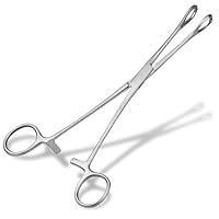 Shehadeh - Piercing Klemme - Schwammzange - Oval geschlossen - Piercingklemme mit Zahnung - rund - Edelstahl - 20,5 cm