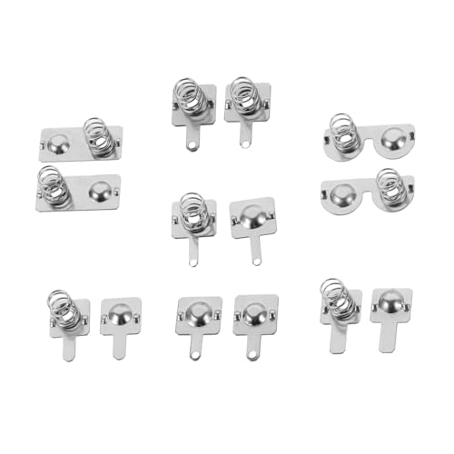 CLISPEED Resortes Metálicos para Contacto de Batería Placas de Resorte Compatibles con Pilas AAA y AA Soporte Estable para Control Remoto y Dispositivos