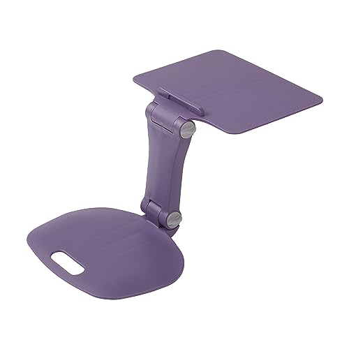 Image of ECR4Kids The Surf Folding Portable Activity Lap Desk, Adjustable, Flexible Seating, Eggplant