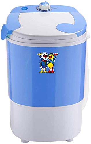 QUZHCP Tragbare Waschmaschine, Halbautomatische Einzylinder Mini-Waschmaschine (2,5 Kg Waschen + Trocknen 2kg), Knopf-Bedienung, Gewicht 6kg Cover