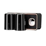 Estante Para Cepillos De Dientes, Dispensador De Pasta De Dientes Sin Perforación Para Cepillos De Dientes, Soportes Para Cepillos De Dientes, Estante De Almacenamiento De Cepillos De Dientes(negro)