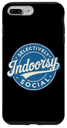 Indoorsy Selectively Social �r���e�[�W ���Љ�I �����I �X�}�z�P�[�X iPhone 7 Plus/8 Plus �p