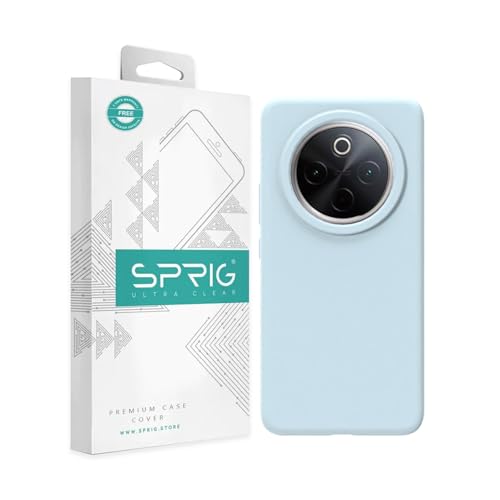 Image of SPRIG Compatible with Vivo T4 Premium SilkTone Back Cover Drop Tested Shock Proof Mobile Case for Men, Women, Boys and Girls with Camera Protection (Light Blue)