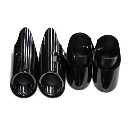 Tuyau d'échappement en acier inoxydable noir pour Macan S 2014-2024