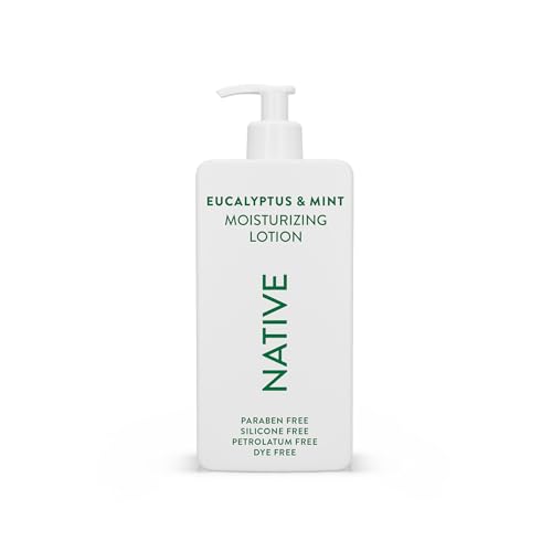 Native Body Lotion Contains Naturally Derived Plant-Based Moisturizers for Women and Men | Restores Dry Skin, Eucalyptus & Mint, 16.5 fl oz
