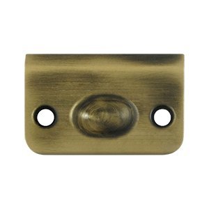 Strike Plate for Ball Catch & Roller Catch- Antique Antique Brass