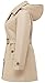 Chrisuno Plus Size Coat Dress for Women Mid Length Trench Coats Fashion Hood Belt Double Breasted Waterproof Khaki 5X