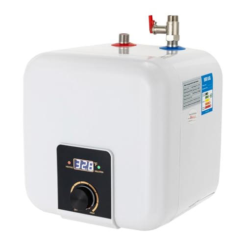 sjcdicnj 110V-120V 1500W Small Under Sink Tank 2.5 Gallon Water Heater Hot Storage，Mini Instant Tank Water Heater Electric RV TR Trailer Kitchen Compact Point-of-Use
