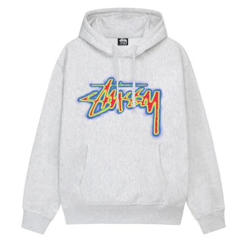 [ステューシー] スウェットパーカー THERMAL STOCK HOODIE 1925023 2COLORS (JP, アルファベット, L, グレー) [並行輸入品]