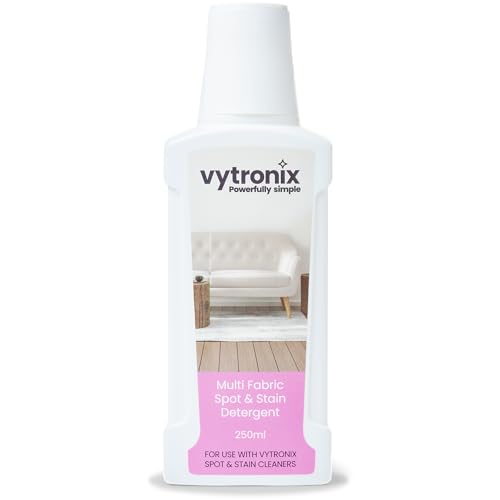 VYTRONIX Spot Washer 250ml Spot & Stain Remover Detergent | Remove Odours, Stains & Pet Messes from Carpets, Stairs, Upholstery & Car Seats | Carpet Shampoo Detergent