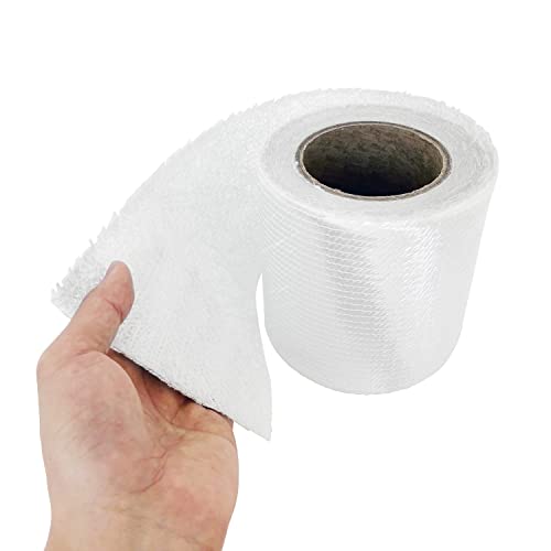 Image of 1708 Fiberglass Cloth Roll | 5 inch Wide by 360 inch (10 Yards) | Molding Roofing Boat Marine Repair | Resin & Epoxy Compatible | Roll Package (5 inch 1708 Fiberglass)
