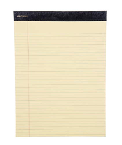 Image of Mintra Office Canary Legal Pads - Premium Quality Heavyweight Paper With Micro-perforated sheets, Smooth-lined paper, Ideal for Office Tasks, Assignments or Notes, Meetings, and Journaling, 6 pack, Yellow Paper, Narrow Ruled, Premium Writing Pad, 8.5 inchx11 inch