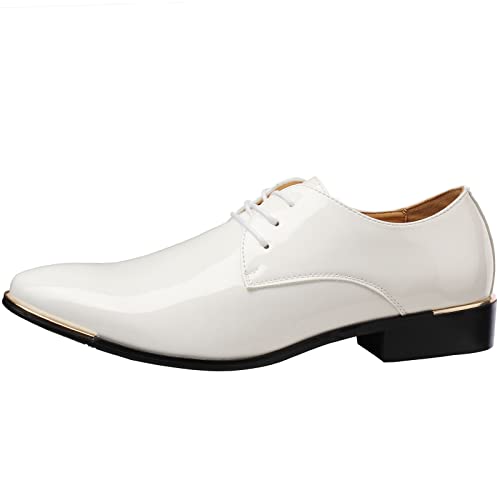 Wealsex Scarpe Uomo Pelle Derby Basse Oxford