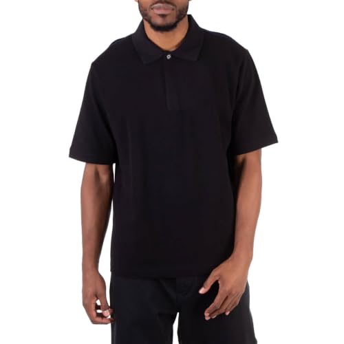 Polo de algodón con mangas cortas y puños a rayas Burberry, talla M miniatura 2