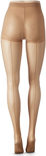 Berkshire Women's Plus Size Sheer Tonal Backseam Pantyhose, City Beige, 1X-2X #TOP2